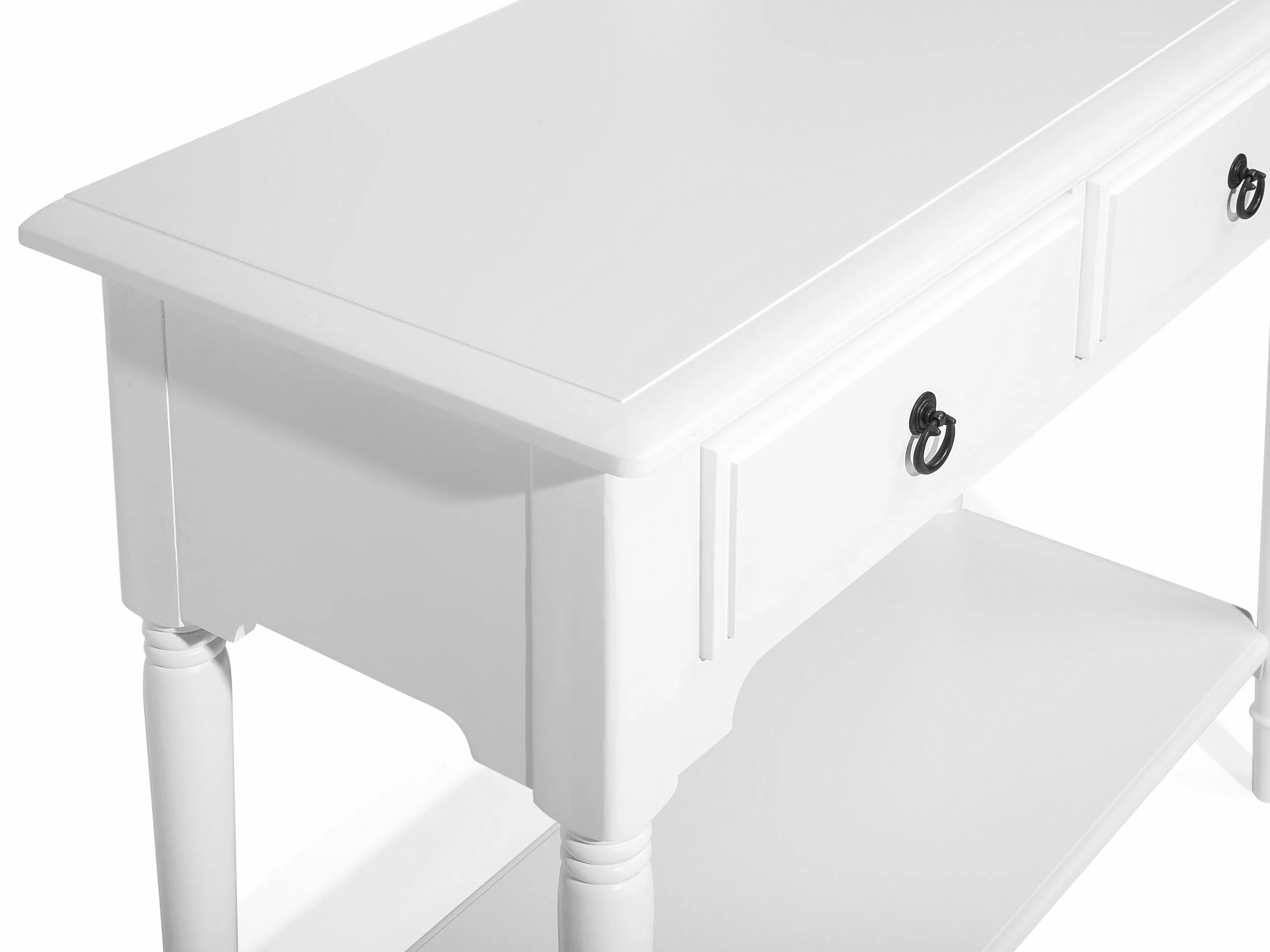 Beliani Consola Blanca 91 X 38 Cm LOWELL - Imagen 8