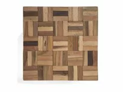 Beliani Mesa De Centro De Madera De Teca Oscura 45 X 45 Cm GAMETI -Mesas comercio undef src sa picid 704547 type whitesh image