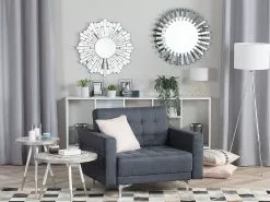 Beliani Mesa Auxiliar Blanco/plateado ⌀ 44 Cm RAMONA 13 Beliani Mesa Auxiliar Blanco/plateado ⌀ 44 Cm RAMONA -Mesas comercio undef src sa picid 719076 type color image