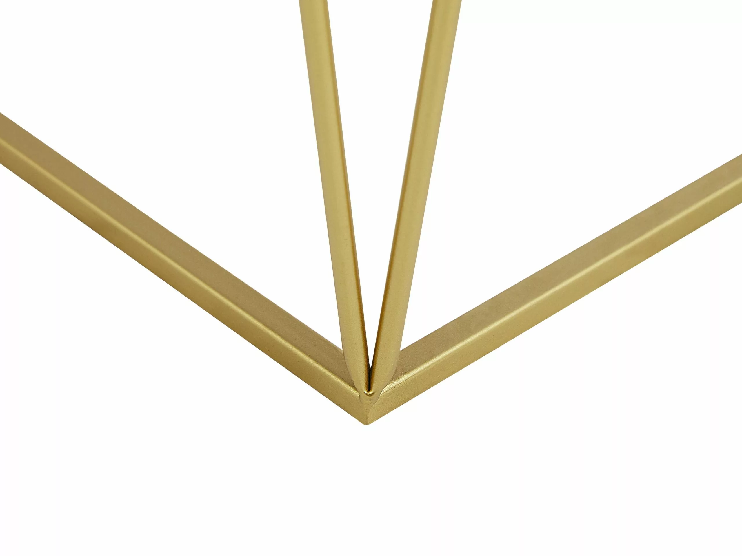 Beliani Conjunto De 2 Mesas De Centro De Vidrio Dorado SIERRA - Imagen 7