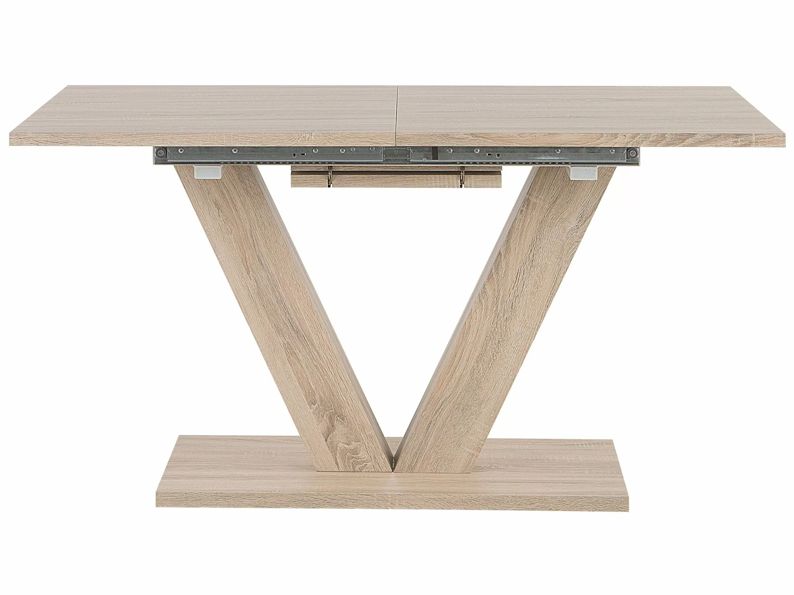 Beliani Mesa De Comedor Extensible Madera Clara 140/180 X 90 Cm LIXA 7 Beliani Mesa De Comedor Extensible Madera Clara 140/180 X 90 Cm LIXA - Imagen 5