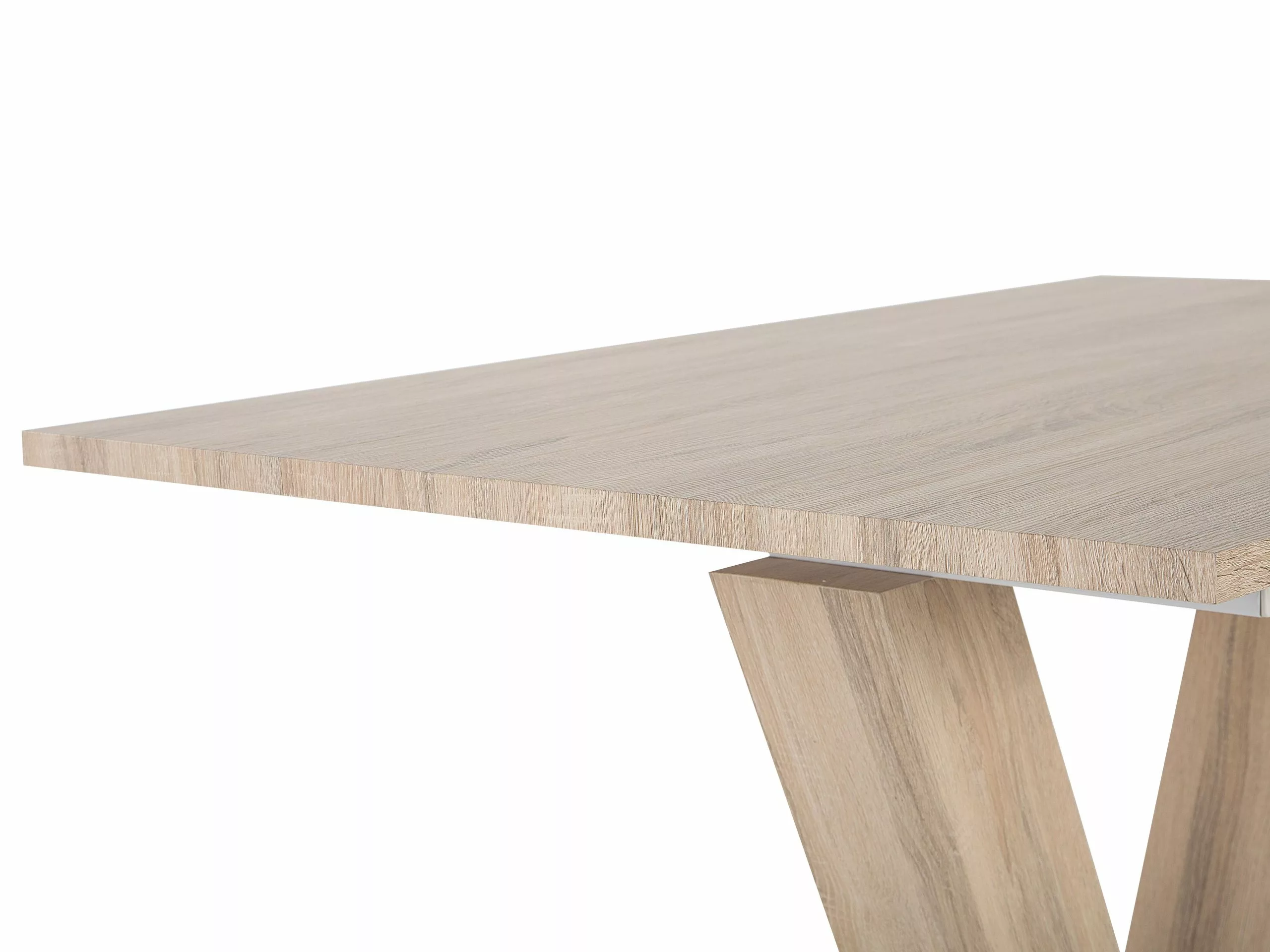 Beliani Mesa De Comedor Extensible Madera Clara 140/180 X 90 Cm LIXA 11 Beliani Mesa De Comedor Extensible Madera Clara 140/180 X 90 Cm LIXA - Imagen 9