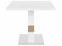 Beliani Mesa De Comedor Extensible Blanco/madera Clara 160/200 X 90 Cm SANTANA 17 Beliani Mesa De Comedor Extensible Blanco/madera Clara 160/200 X 90 Cm SANTANA -Mesas comercio undef src sa picid 729324 type whitesh image