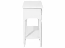 Beliani Consola Blanca 91 X 38 Cm LOWELL -Mesas comercio undef src sa picid 729722 type whitesh image