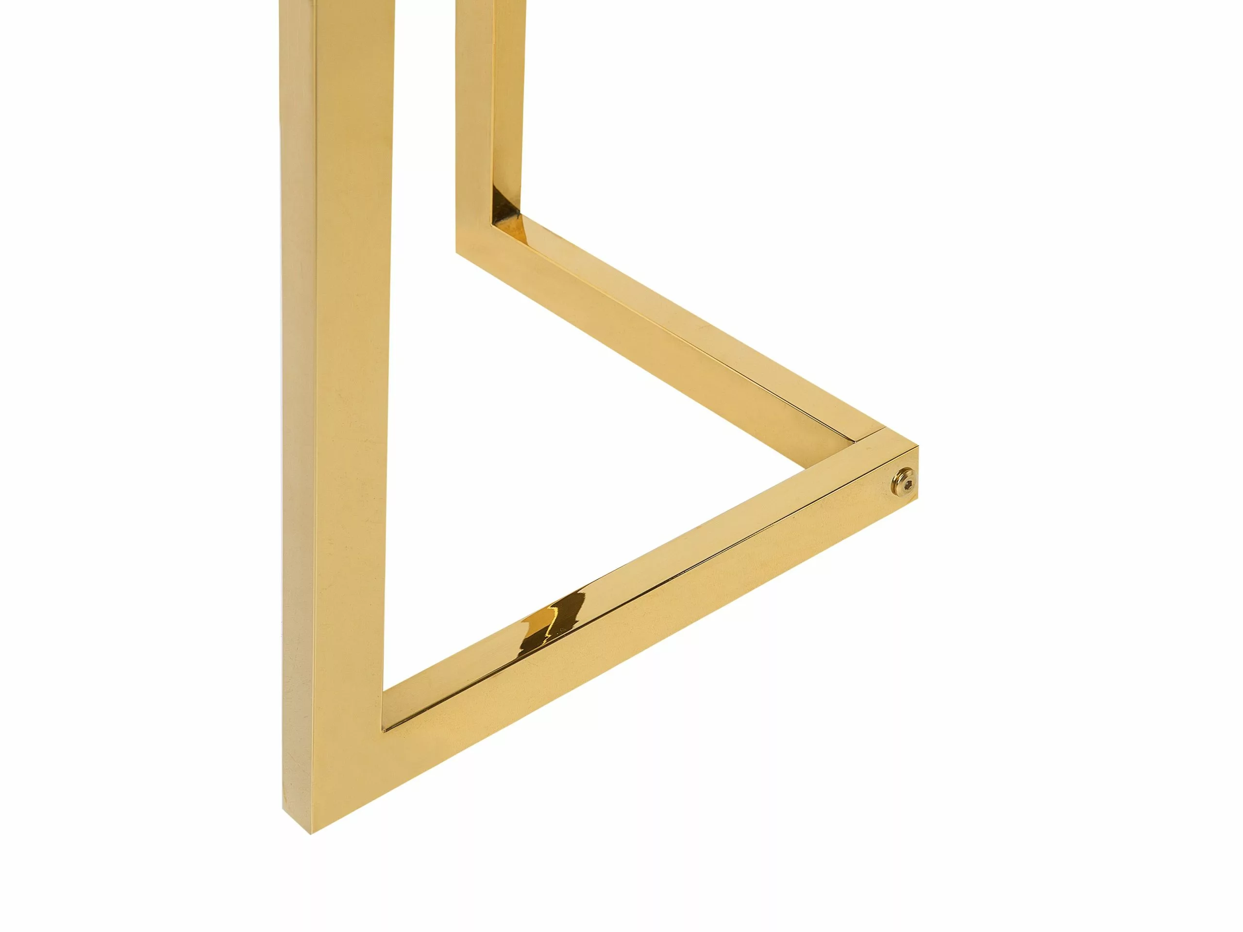 Beliani Mesa De Centro De Vidrio Transparente/dorado 120 Cm FRESNO - Imagen 6