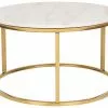 Beliani Mesa De Centro De Metal Beige/dorado ⌀ 70 Cm CORAL -Mesas comercio undef src sa picid 733220 type whitesh image