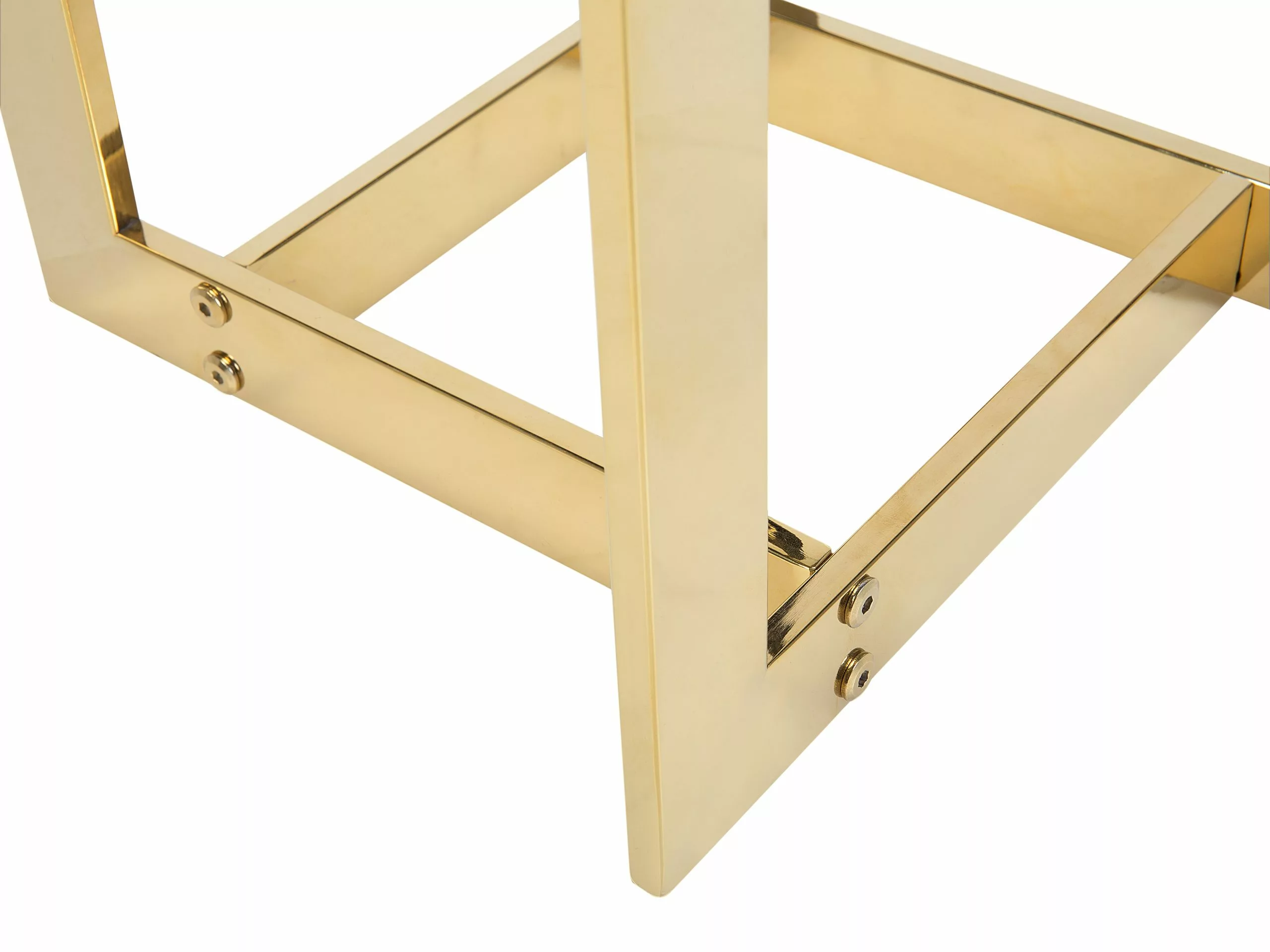 Beliani Mesa Auxiliar De Vidrio Transparente/dorado 40 X 40 Cm CRYSTAL 8 Beliani Mesa Auxiliar De Vidrio Transparente/dorado 40 X 40 Cm CRYSTAL - Imagen 6