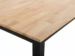 Beliani Mesa De Comedor De Madera De Caucho Clara/negro 150 X 90 Cm GEORGIA 16 Beliani Mesa De Comedor De Madera De Caucho Clara/negro 150 X 90 Cm GEORGIA -Mesas comercio undef src sa picid 735866 type whitesh image