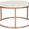 Beliani Mesa De Centro De Metal Beige/cobrizo ⌀ 70 Cm CORAL -Mesas comercio undef src sa picid 736732 type whitesh image