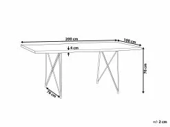 Beliani Mesa De Comedor De Madera De Acacia Oscura/negro MUMBAI -Mesas comercio undef src sa picid 740729 type whitesh image