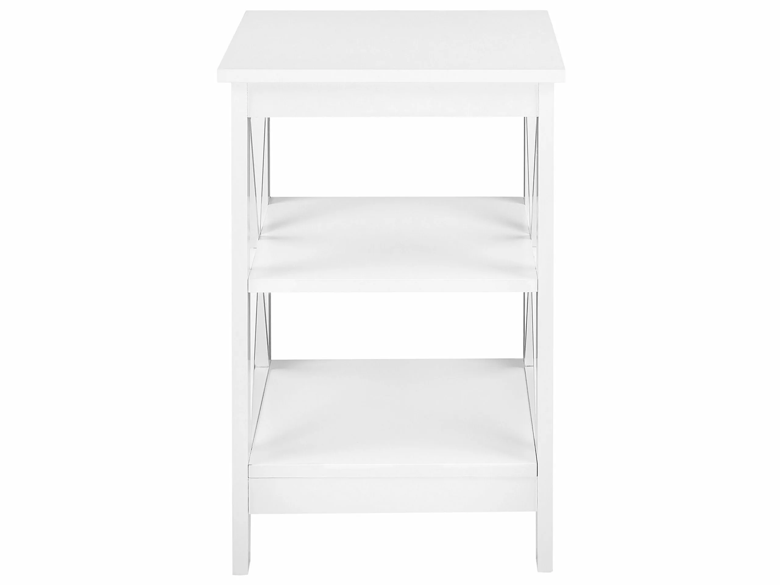 Beliani Mesa Auxiliar Blanca 40 X 40 Cm FOSTER 6 Beliani Mesa Auxiliar Blanca 40 X 40 Cm FOSTER - Imagen 4