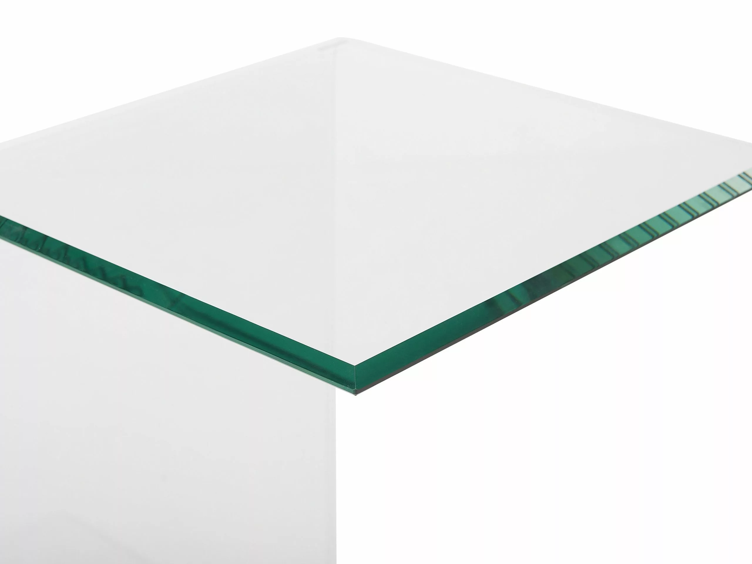 Beliani Mesa Auxiliar De Vidrio Templado Transparente 40 X 40 Cm LOURDES 7 Beliani Mesa Auxiliar De Vidrio Templado Transparente 40 X 40 Cm LOURDES - Imagen 5