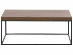 Beliani Mesa De Centro Madera Oscura/negro 100 X 60 Cm DORRIS -Mesas comercio undef src sa picid 756688 type whitesh image