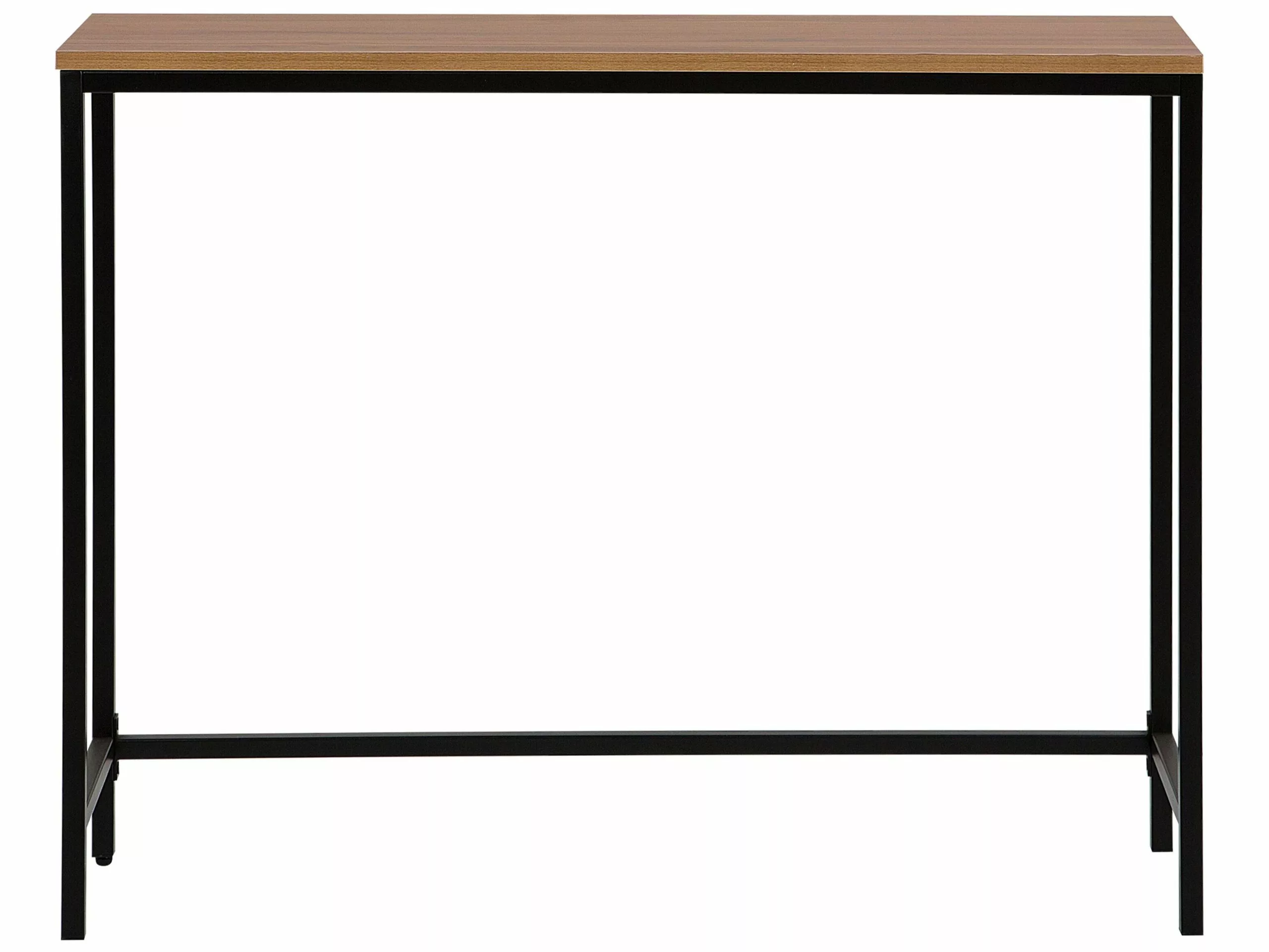 Beliani Consola Madera Oscura/negro 100 X 30 Cm TULIA - Imagen 6
