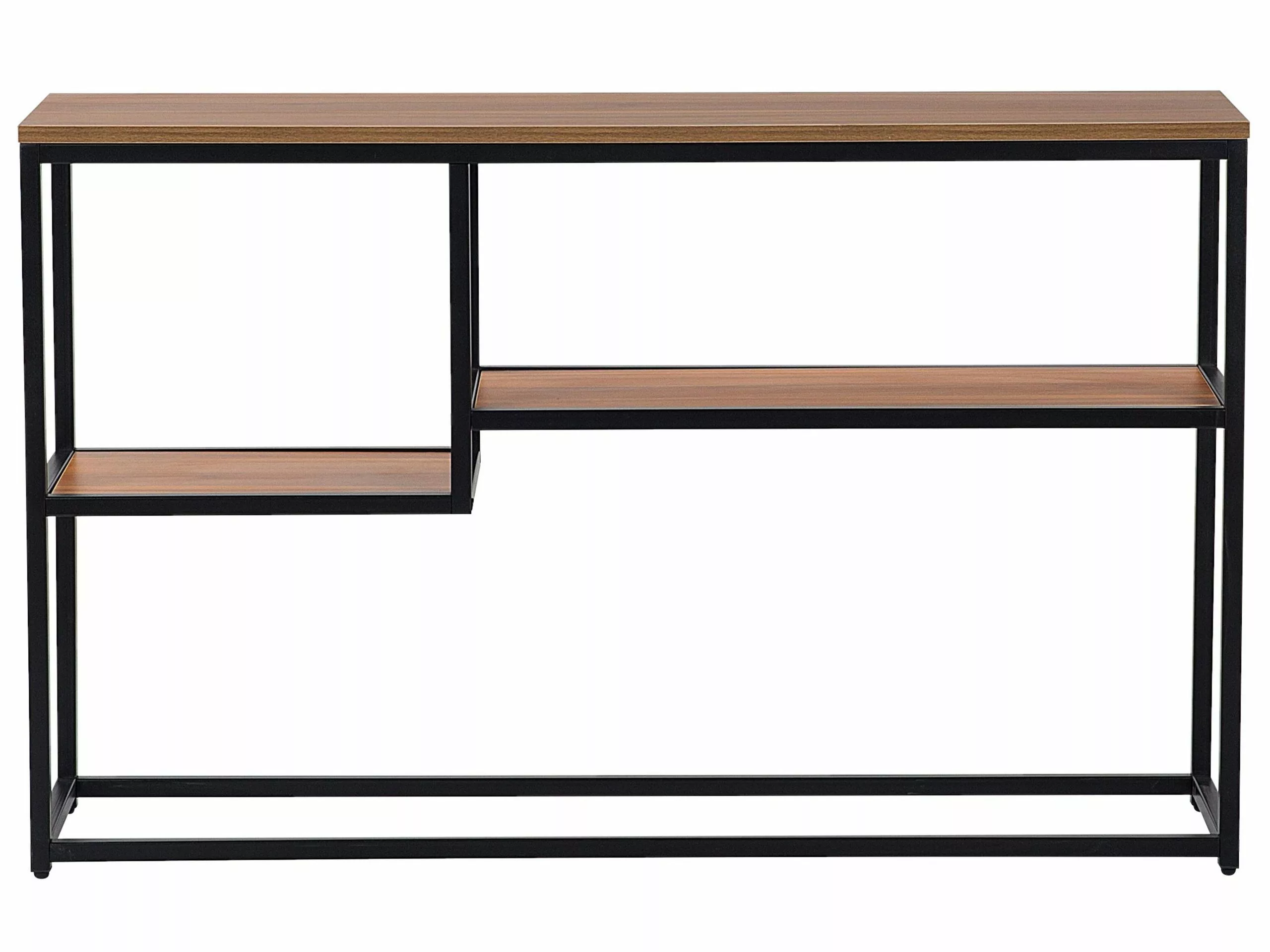 Beliani Consola Madera Oscura/negro 120 X 30 Cm BELMONT - Imagen 3