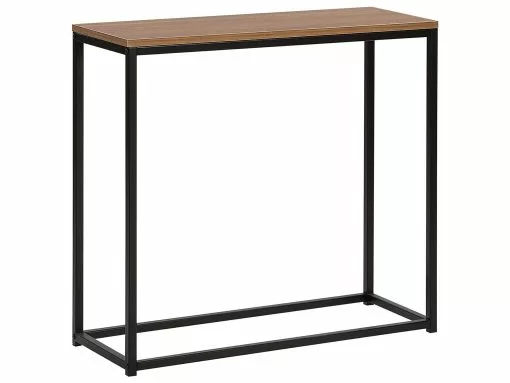 Beliani Consola Madera Oscura/negro 80 X 30 Cm DORRIS -Mesas comercio undef src sa picid 763403 type whitesh image