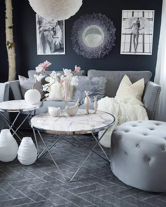 Beliani Mesa Auxiliar De Vidrio Templado Blanco/plateado ⌀ 50 Cm MERIDIAN II 7 Beliani Mesa Auxiliar De Vidrio Templado Blanco/plateado ⌀ 50 Cm MERIDIAN II - Imagen 5