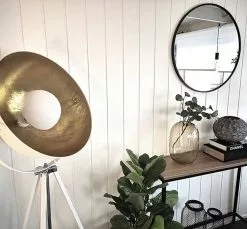 Beliani Consola Madera Oscura/negro 100 X 30 Cm TULIA -Mesas comercio undef src sa picid 769387 type whitesh image