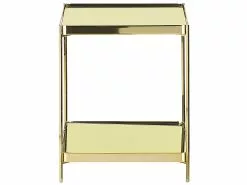 Beliani Mesa Auxiliar De Metal/vidrio Templado Dorado 41 X 41 Cm ALSEA -Mesas comercio undef src sa picid 771454 type whitesh image