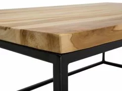 Beliani Mesa De Centro De Madera De Teca Clara 100 X 60 Cm PROVO II -Mesas comercio undef src sa picid 785101 type whitesh image