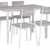 Beliani Conjunto De Comedor 4 Plazas Gris Claro/blanco BISMARCK 1 Beliani Conjunto De Comedor 4 Plazas Gris Claro/blanco BISMARCK -Mesas comercio undef src sa picid 785864 type whitesh image