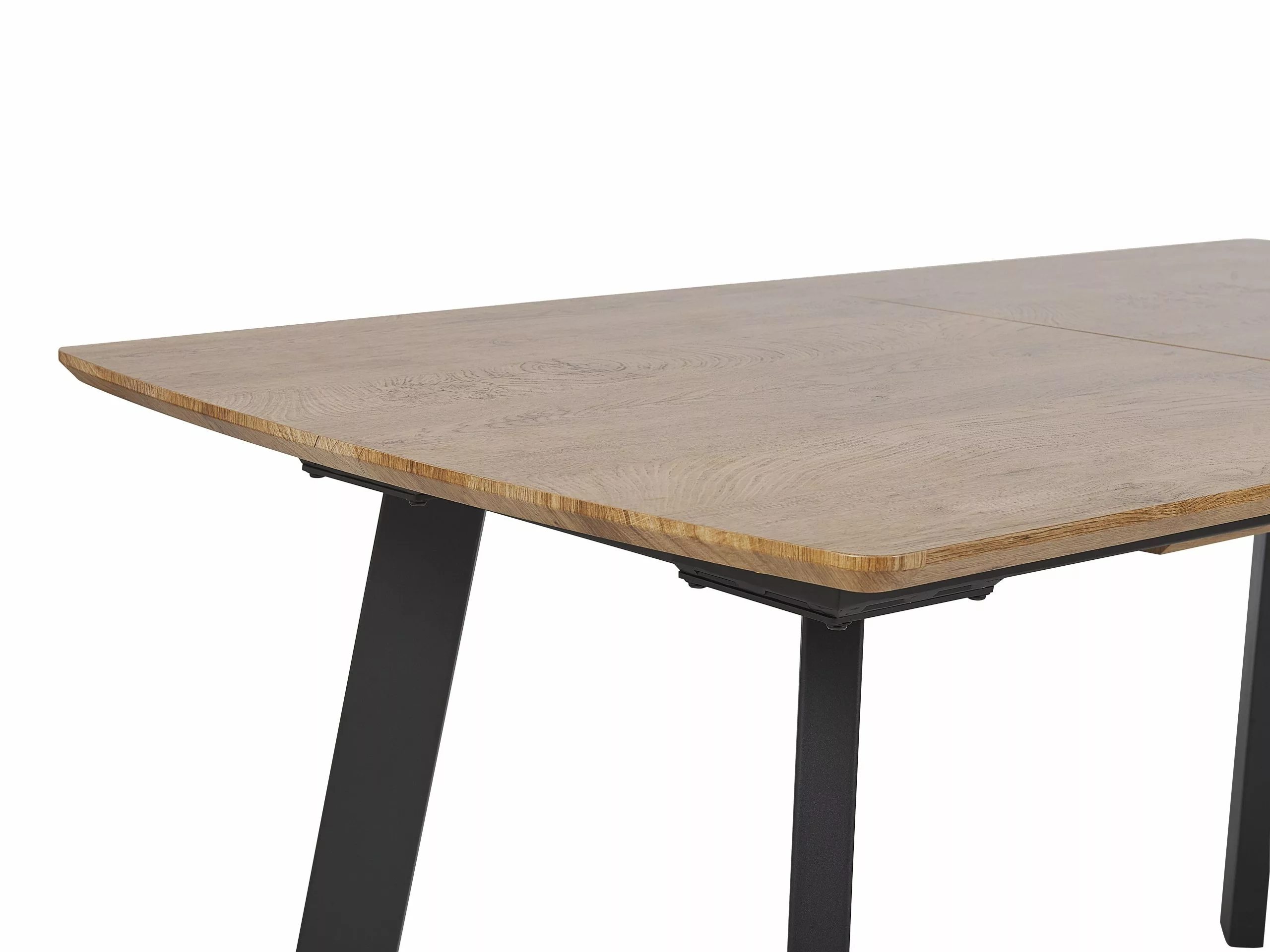 Beliani Mesa De Comedor Extensible Madera Oscura/negro 160/200 X 90 Cm SALVADOR 11 Beliani Mesa De Comedor Extensible Madera Oscura/negro 160/200 X 90 Cm SALVADOR - Imagen 9