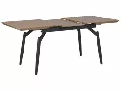 Beliani Mesa De Comedor Extensible Madera Oscura/negro 140/180 X 80 Cm BARBOSA 16 Beliani Mesa De Comedor Extensible Madera Oscura/negro 140/180 X 80 Cm BARBOSA -Mesas comercio undef src sa picid 786545 type whitesh image