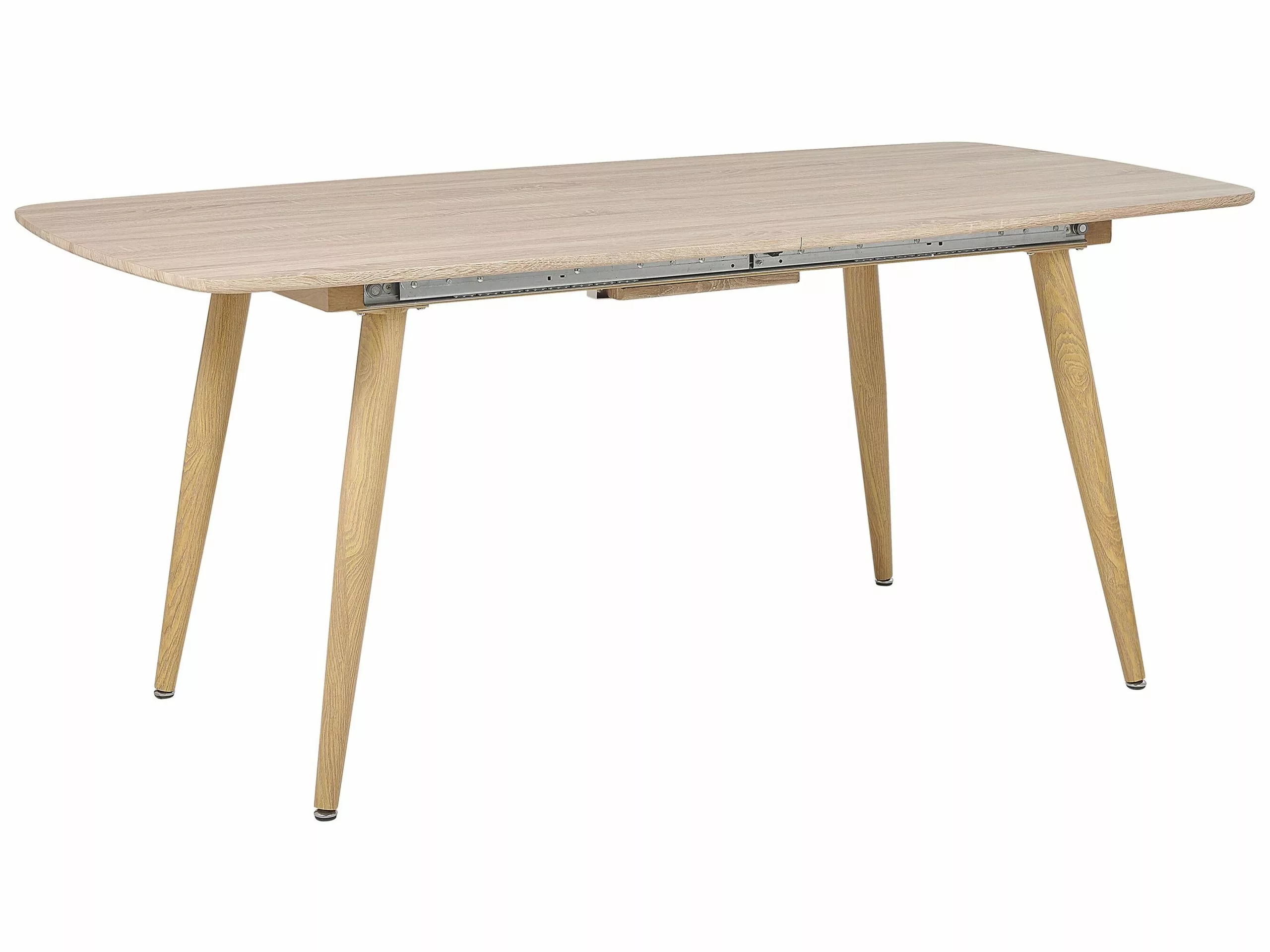 Beliani Mesa De Comedor Extensible Madera Clara 180/210 X 90 Cm HAGA 10 Beliani Mesa De Comedor Extensible Madera Clara 180/210 X 90 Cm HAGA - Imagen 8