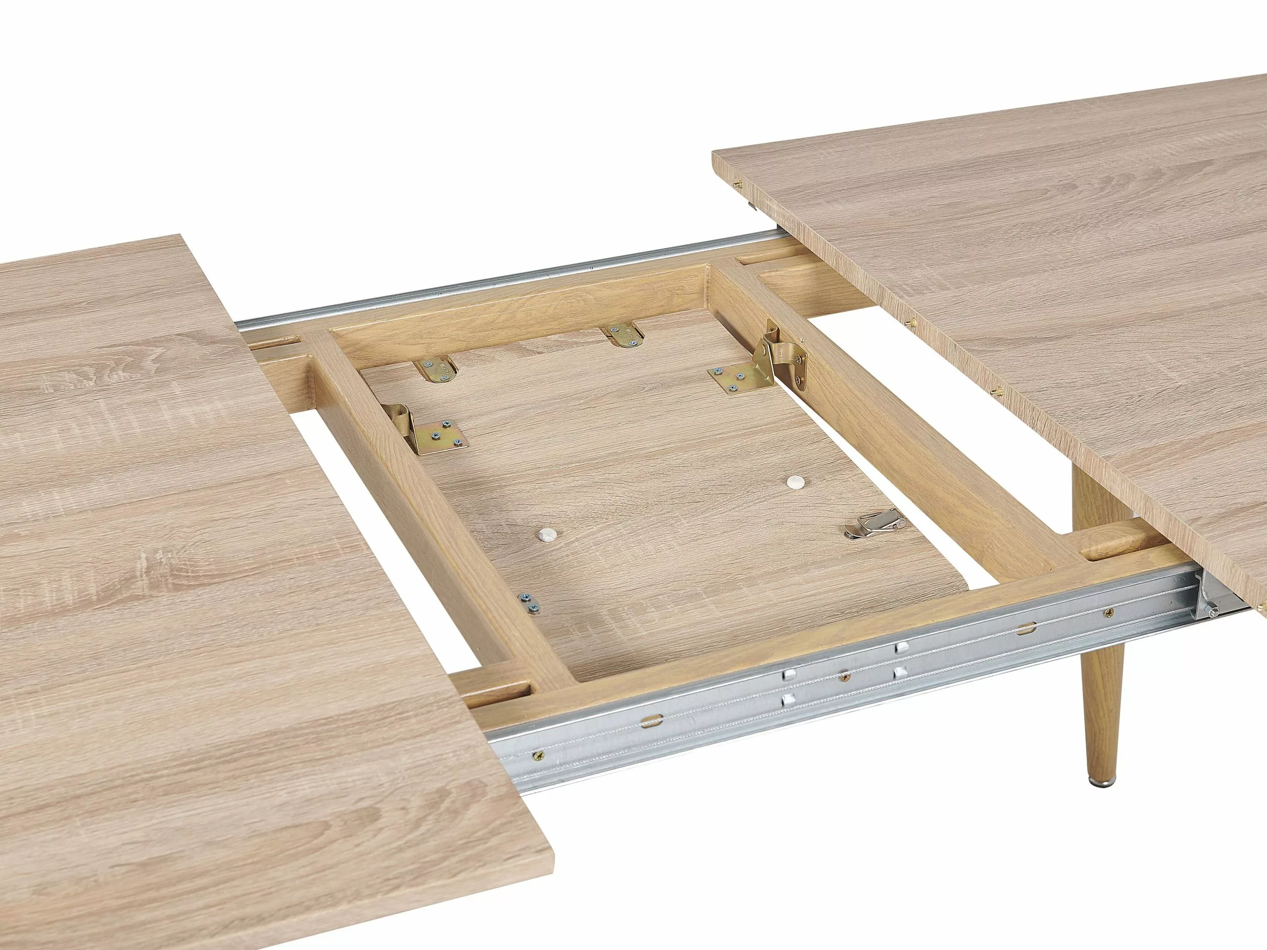 Beliani Mesa De Comedor Extensible Madera Clara 180/210 X 90 Cm HAGA 11 Beliani Mesa De Comedor Extensible Madera Clara 180/210 X 90 Cm HAGA - Imagen 9