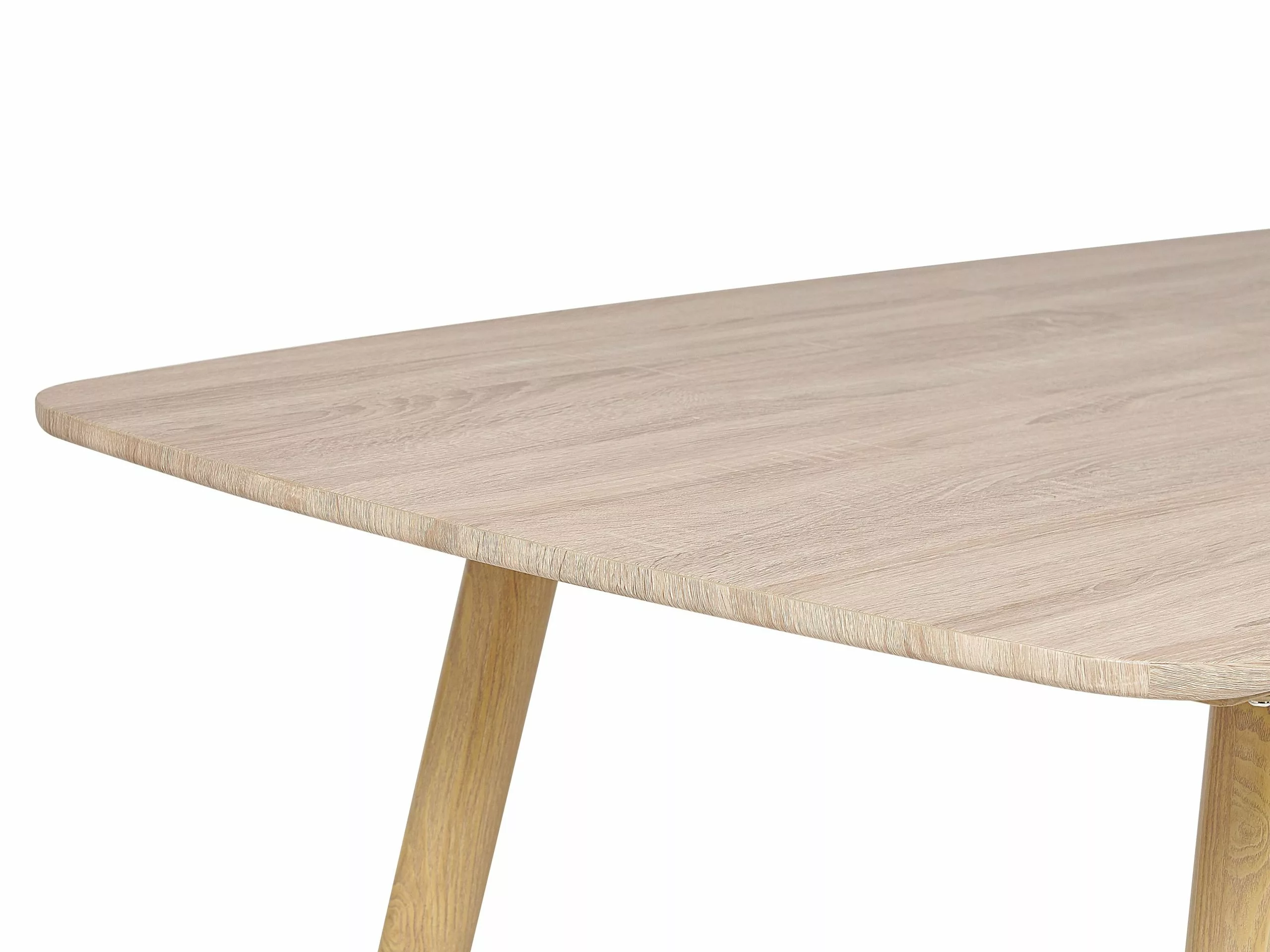 Beliani Mesa De Comedor Extensible Madera Clara 180/210 X 90 Cm HAGA 12 Beliani Mesa De Comedor Extensible Madera Clara 180/210 X 90 Cm HAGA - Imagen 10