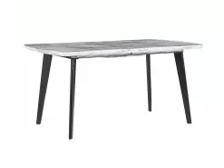 Beliani Mesa De Comedor Extensible Blanco/negro 160/200 X 90 Cm MOSBY -Mesas comercio undef src sa picid 793875 type whitesh image