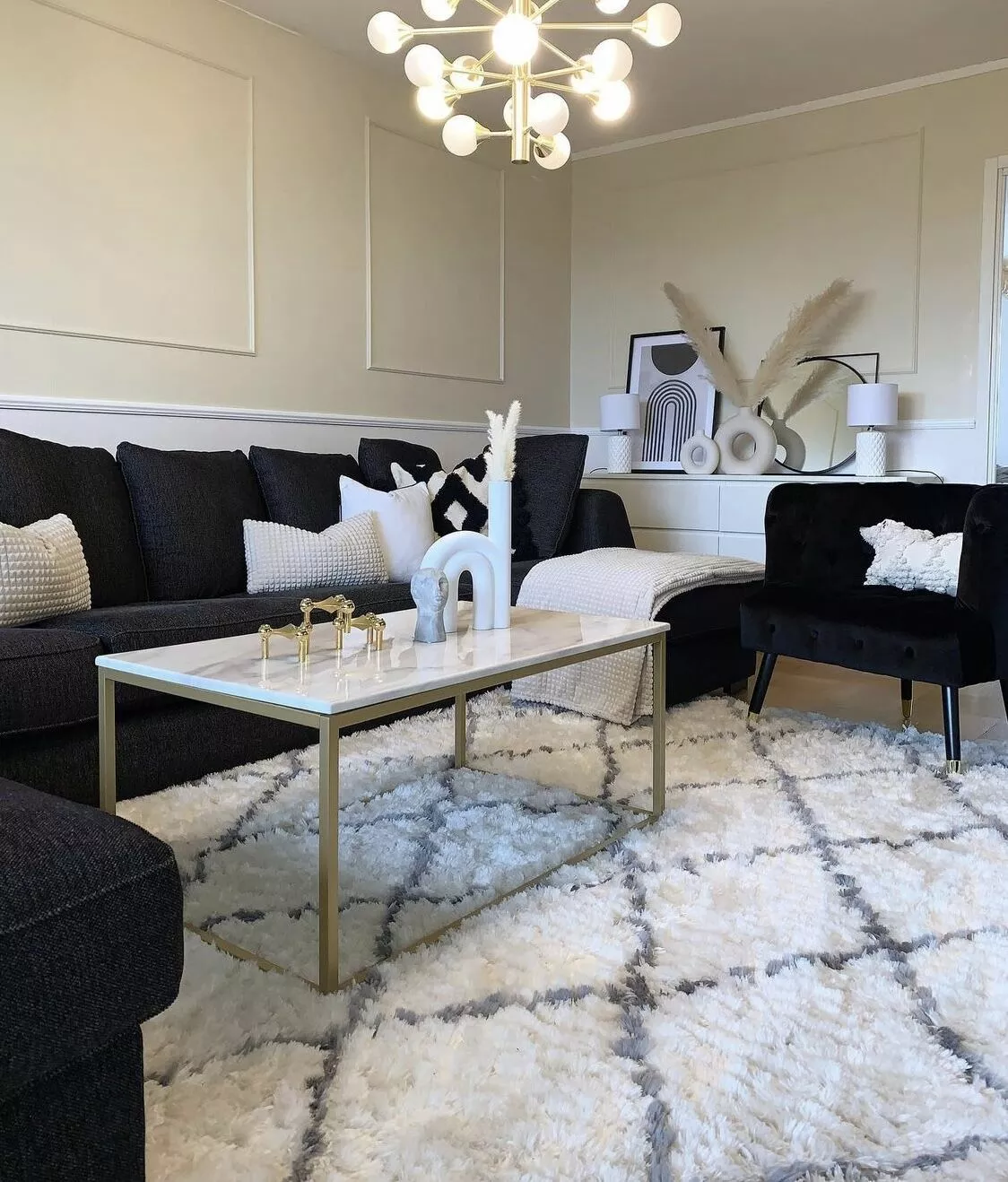 Beliani Mesa De Centro Beige/dorado 100 X 60 Cm DORRIS 10 Beliani Mesa De Centro Beige/dorado 100 X 60 Cm DORRIS - Imagen 8