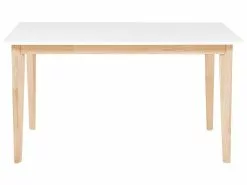 Beliani Mesa De Comedor Extensible Blanco/madera Clara 140/180 X 90 Cm SOLA 19 Beliani Mesa De Comedor Extensible Blanco/madera Clara 140/180 X 90 Cm SOLA -Mesas comercio undef src sa picid 808721 type whitesh image