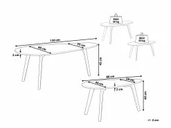 Beliani Conjunto De 2 Mesas De Centro Gris/madera Clara FLY III 21 Beliani Conjunto De 2 Mesas De Centro Gris/madera Clara FLY III -Mesas comercio undef src sa picid 814957 type whitesh image
