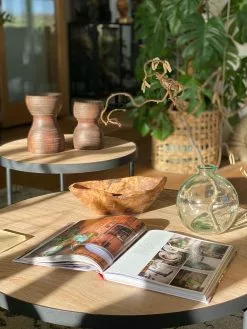 Beliani Conjunto De 2 Mesas De Centro Madera Clara/negro MELODY -Mesas comercio undef src sa picid 820866 type whitesh image