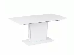 Beliani Mesa De Comedor Extensible Blanco/plateado 160/200 X 90 Cm SUNDS -Mesas comercio undef src sa picid 821381 type whitesh image