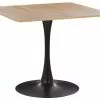 Beliani Mesa De Comedor Madera Clara/negro 90 X 90 Cm BOCA -Mesas comercio undef src sa picid 821601 type whitesh image