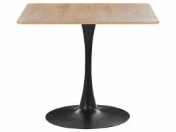 Beliani Mesa De Comedor Madera Clara/negro 90 X 90 Cm BOCA 11 Beliani Mesa De Comedor Madera Clara/negro 90 X 90 Cm BOCA -Mesas comercio undef src sa picid 821602 type whitesh image