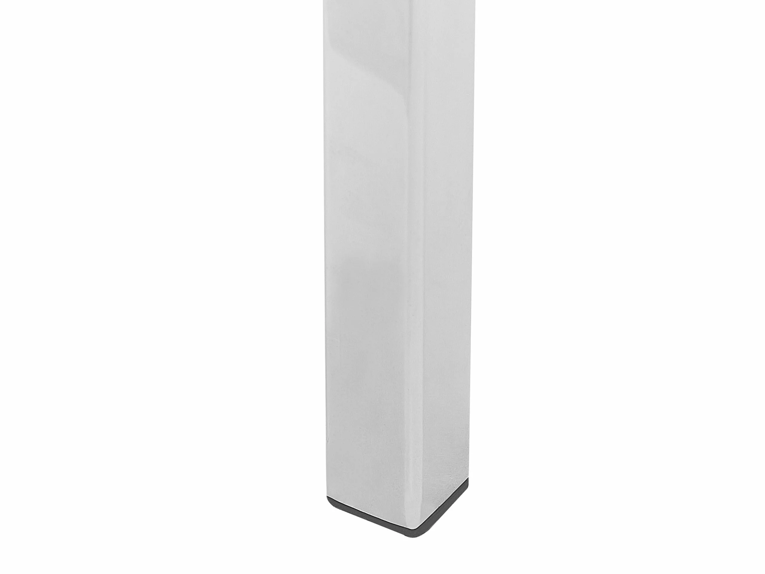 Beliani Consola De Vidrio Templado Blanco/plateado 100 X 35 Cm CALVERT - Imagen 6