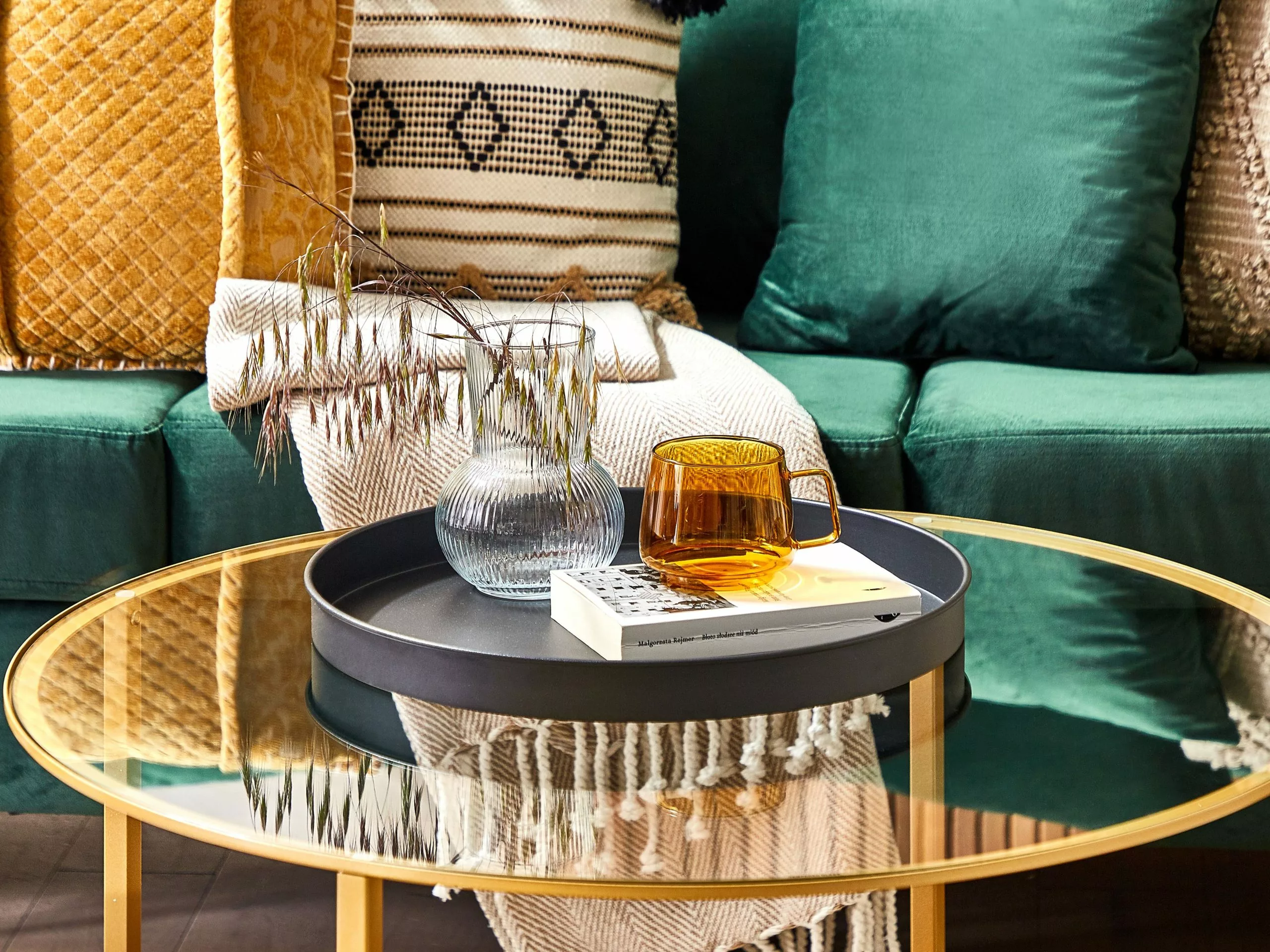 Beliani Mesa Auxiliar De Metal Negro/madera Oscura ⌀ 41 Cm BORDEN 5 Beliani Mesa Auxiliar De Metal Negro/madera Oscura ⌀ 41 Cm BORDEN - Imagen 3