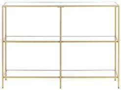 Beliani Consola De Vidrio Templado Transparente/dorado 100 X 30 Cm ORETTA 10 Beliani Consola De Vidrio Templado Transparente/dorado 100 X 30 Cm ORETTA -Mesas comercio undef src sa picid 824263 type whitesh image