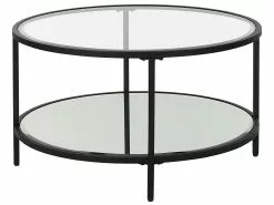 Beliani Mesa De Centro De Vidrio Templado Transparente/negro ⌀ 70 Cm BIRNEY 13 Beliani Mesa De Centro De Vidrio Templado Transparente/negro ⌀ 70 Cm BIRNEY -Mesas comercio undef src sa picid 829604 type whitesh image