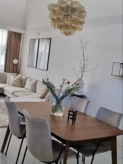 Beliani Mesa De Comedor Extensible Madera Oscura Varios Tamaños MADOX -Mesas comercio undef src sa picid 829637 type whitesh image