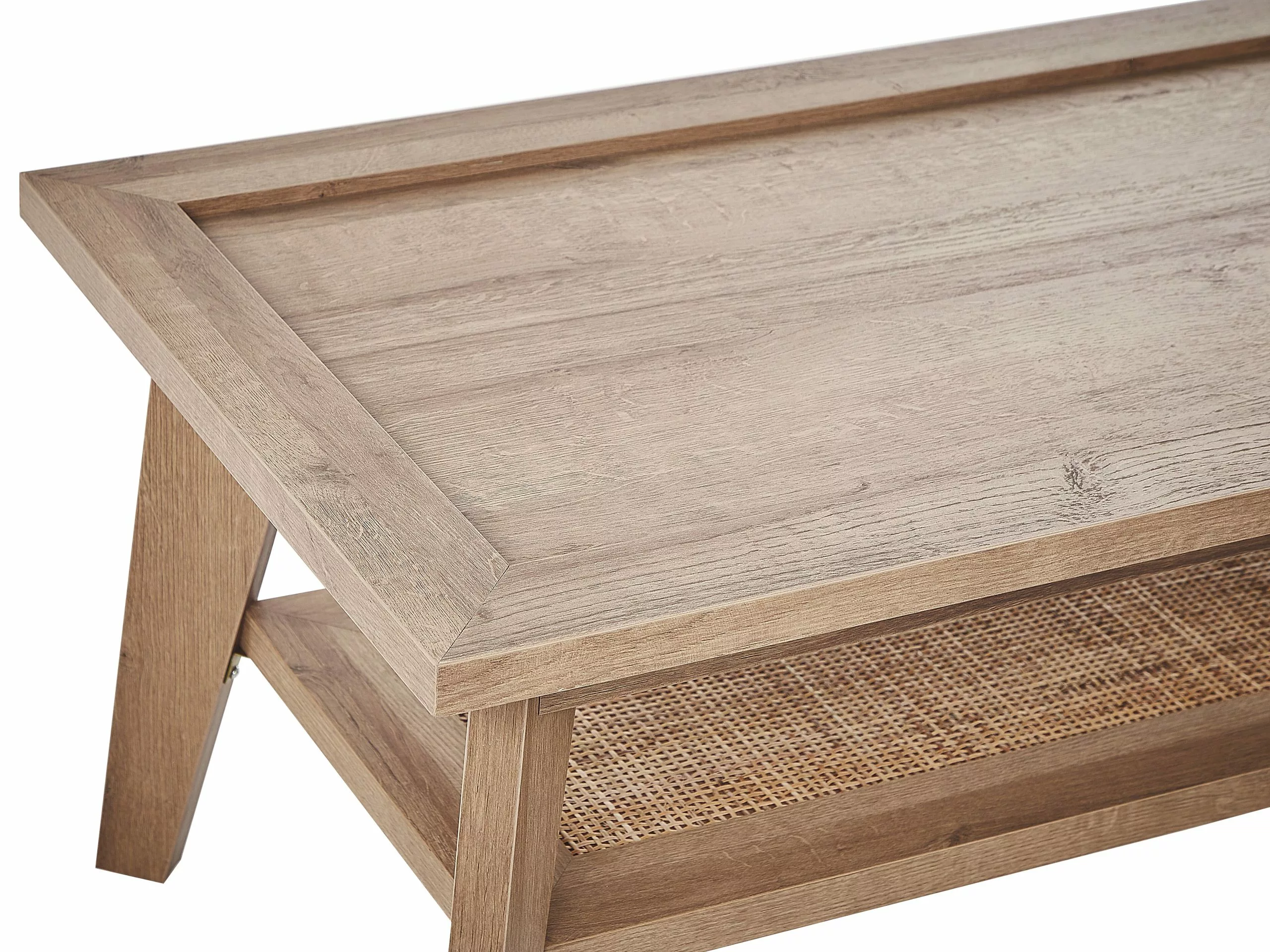 Beliani Mesa De Centro Madera Clara 100 X 50 Cm SIMLA 8 Beliani Mesa De Centro Madera Clara 100 X 50 Cm SIMLA - Imagen 6