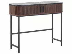 Beliani Consola Madera Oscura/negro 100 X 35 Cm JOSE -Mesas comercio undef src sa picid 832909 type whitesh image