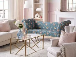 Beliani Mesa De Centro De Vidrio Dorado 100 X 50 Cm ORLAND -Mesas comercio undef src sa picid 837475 type whitesh image