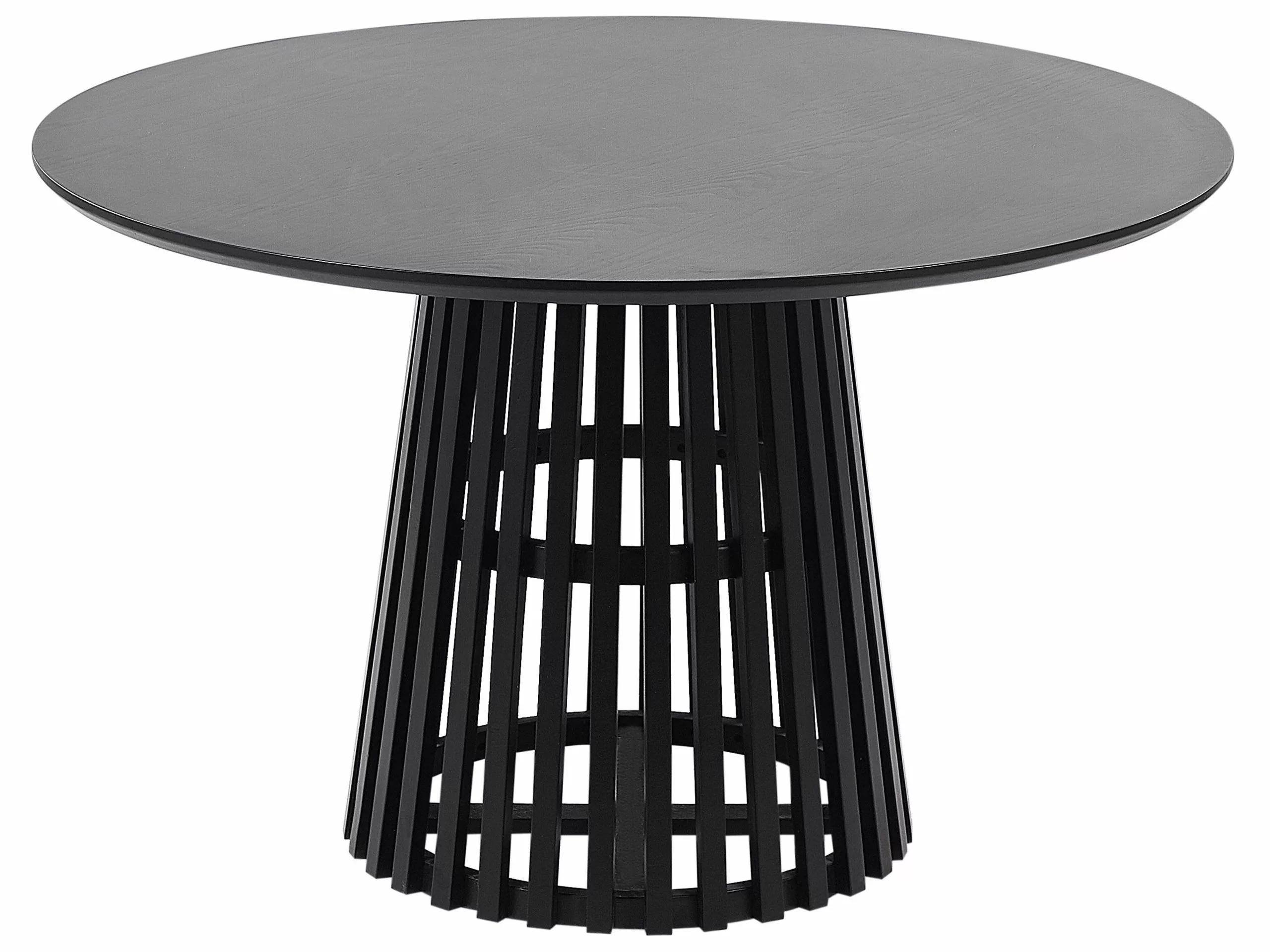 Beliani Mesa De Comedor Negra ⌀ 120 Cm MESILLA 3 Beliani Mesa De Comedor Negra ⌀ 120 Cm MESILLA