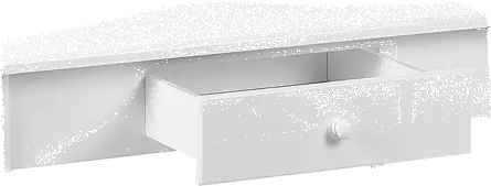 Beliani Consola Blanca 75 X 40 Cm ALBIA - Imagen 4