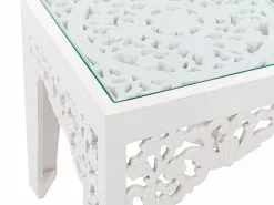 Beliani Conjunto De 2 Mesas Auxiliares Blancas AMADPUR -Mesas comercio undef src sa picid 851897 type whitesh image