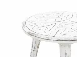 Beliani Conjunto De 2 Mesas De Madera De Mango Blanco Crema CHANDRA -Mesas comercio undef src sa picid 852149 type whitesh image